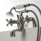 Kingston Brass KS227SN Deck Mount Clawfoot Tub Faucet with Hand Shower, Brushed Nickel KS227SN - alternate 6